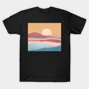 Terra mountain landscape poster T-Shirt